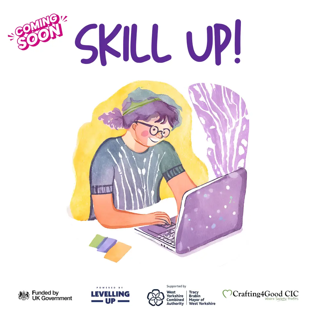 learn digital skills and resilience with crafting4good UKSPF grant funding